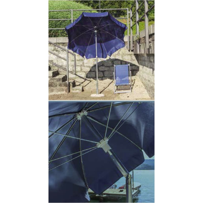 Parasol ALUX Bleu H215 cm/ D200 cm