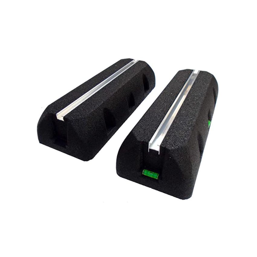 Lot de 2 supports Autostables Caoutchouc pour Pompe à chaleur 