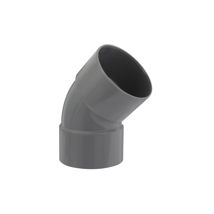 Raccord PVC évacuation Coude 45° 100mm FF