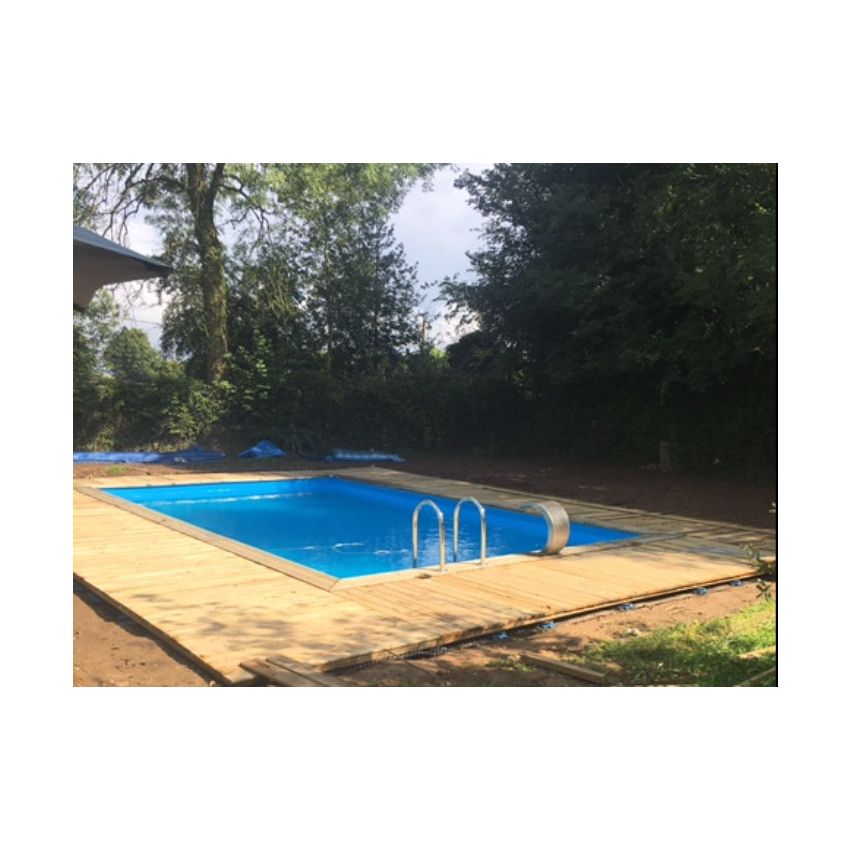 Piscine bois Rectangulaire UBBINK LINEA 650x350x140cm Liner Sable 