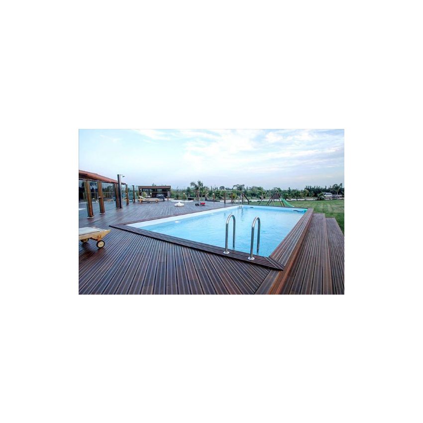 Piscine Bois Luxe Rectangulaire 620x420x145cm