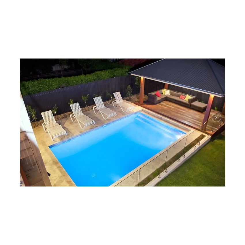 Piscine Bois Rebecca Rectangulaire avec Escalier 920x420x145cm