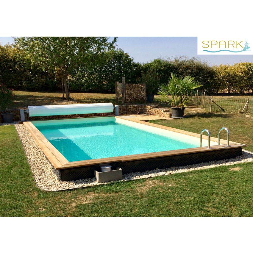 Piscine Bois Luxe Rectangulaire 620x420x145cm