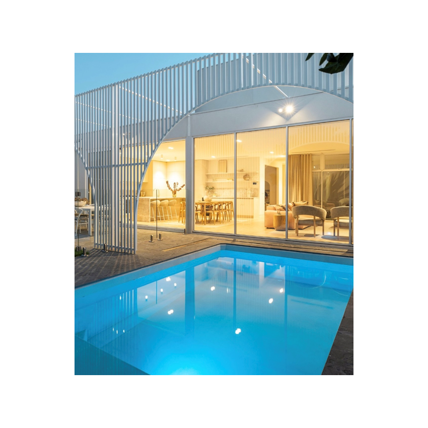 Piscine Bois Luna Rectangulaire avec Plage immergée + Escalier 350x270x70cm
