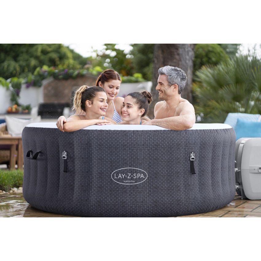 Spa Gonflable Lay- Z Havana Rond 2/4 personnes