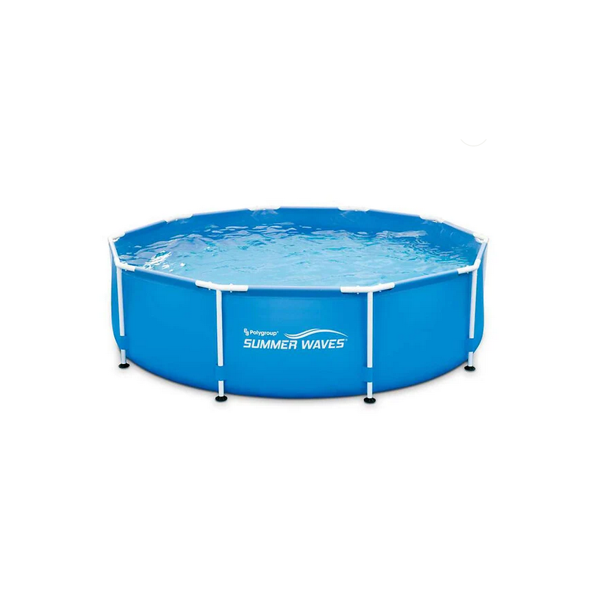 Piscine tubulaire SUMMER WAVES ⌀457x84cm avec Filtration, Couverture et Tapis de sol