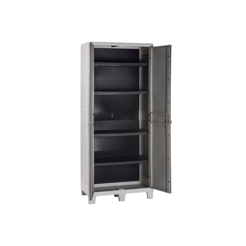 Armoire Jardin Résine haute Woody's XL Gris/Taupe