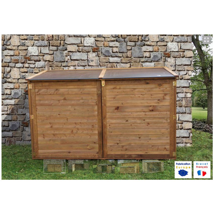 Coffre de Jardin en Bois TROCADERO 2000L 