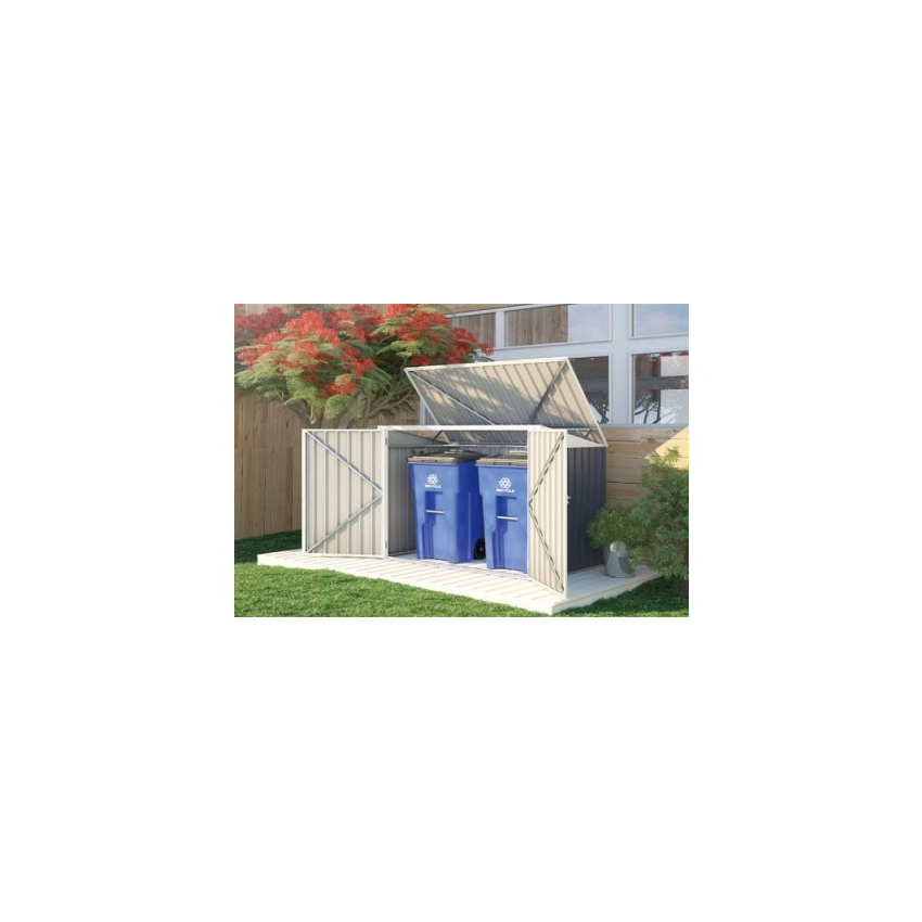 Coffre de Jardin en Métal  2000L Gris