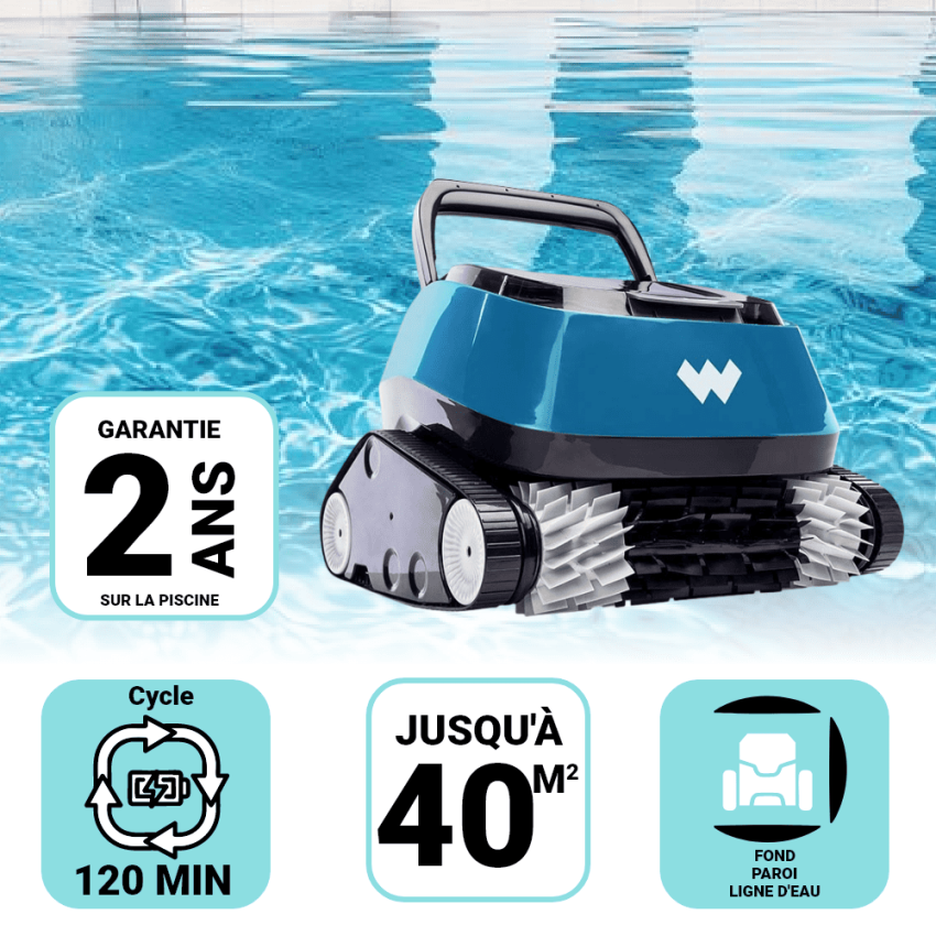 Robot Fond, Parois et Ligne d'eau AZURO WARRIOR AKU 