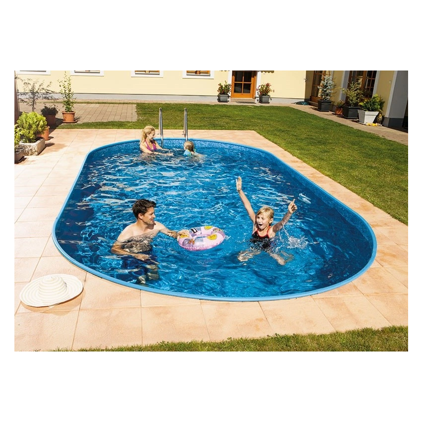 Piscine Allongée Ibiza Acier à enterrer 700x350x150cm