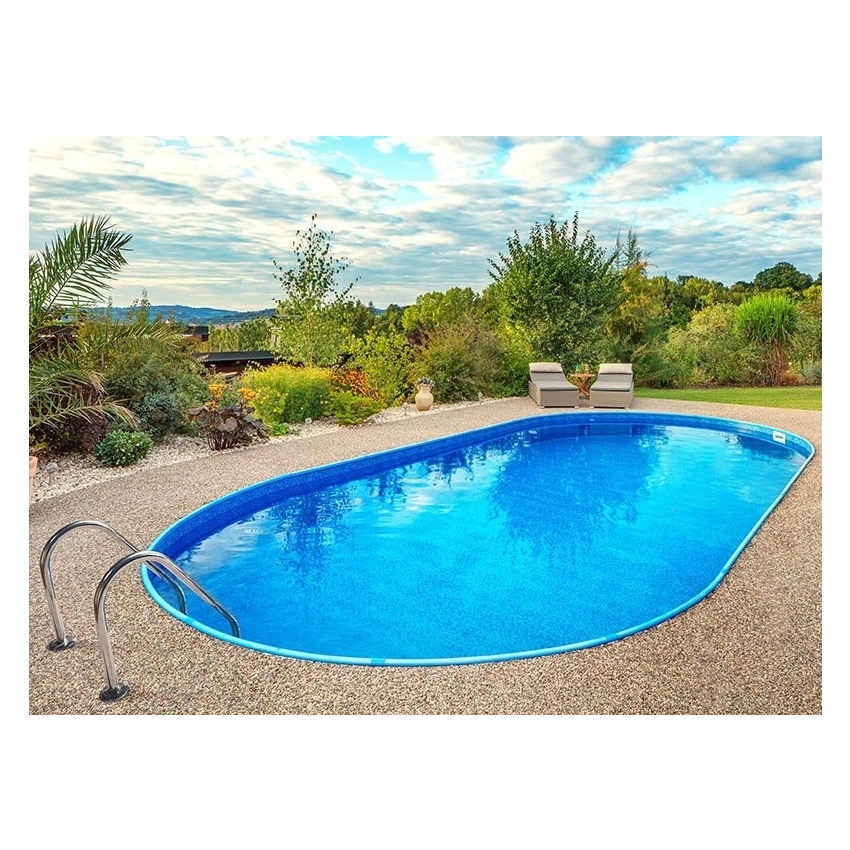 Piscine Allongée Ibiza Acier à enterrer 1000x416x150cm