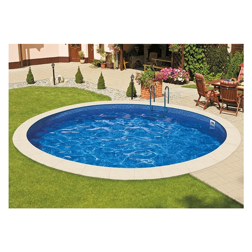 Piscine Acier Ronde Ibiza à enterrer ⌀400x120cm