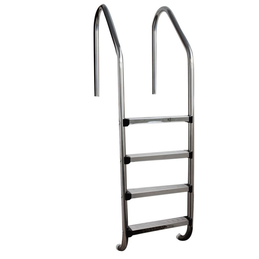 Échelle Standard 5 marches neutres en inox pour piscines enterrées