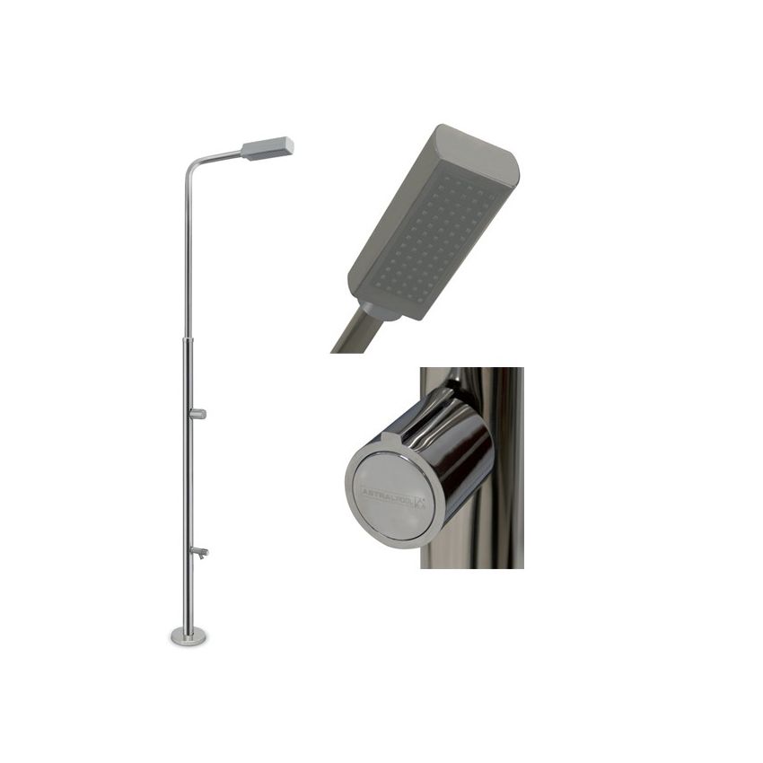 Douche Angel en acier inoxydable avec rince-pieds