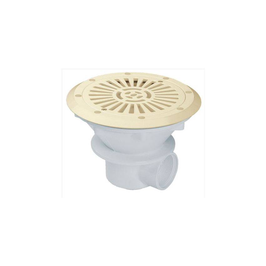 Bonde de fond D210 mm avec grille ABS modèle Parker Beige piscines liner 