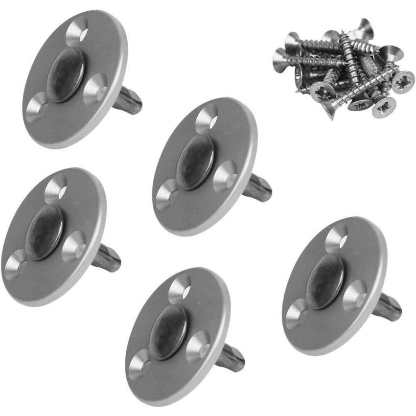 Lot de 10 pitons escamotables pour plage bois