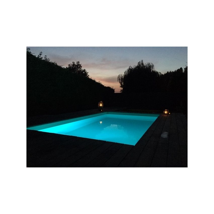 Piscine Bois California Rectangulaire Luxe avec Escalier 520x220x131cm