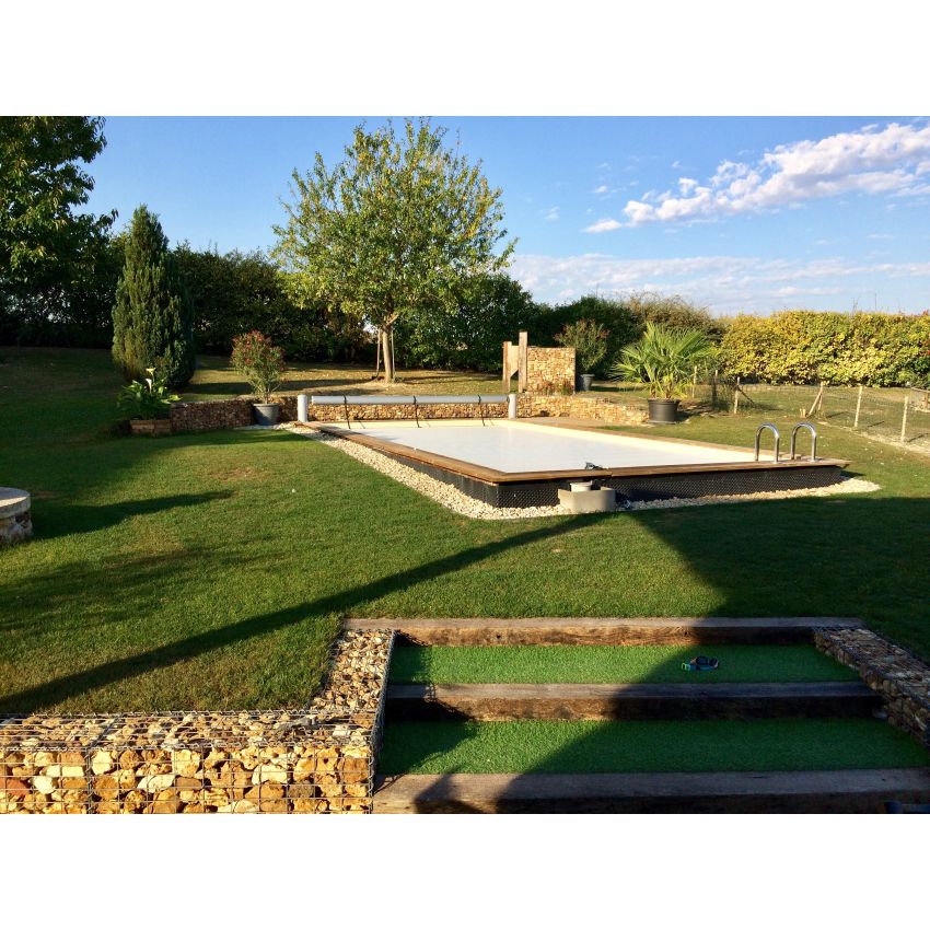 Piscine Bois Luxe Rectangulaire 620x420x145cm