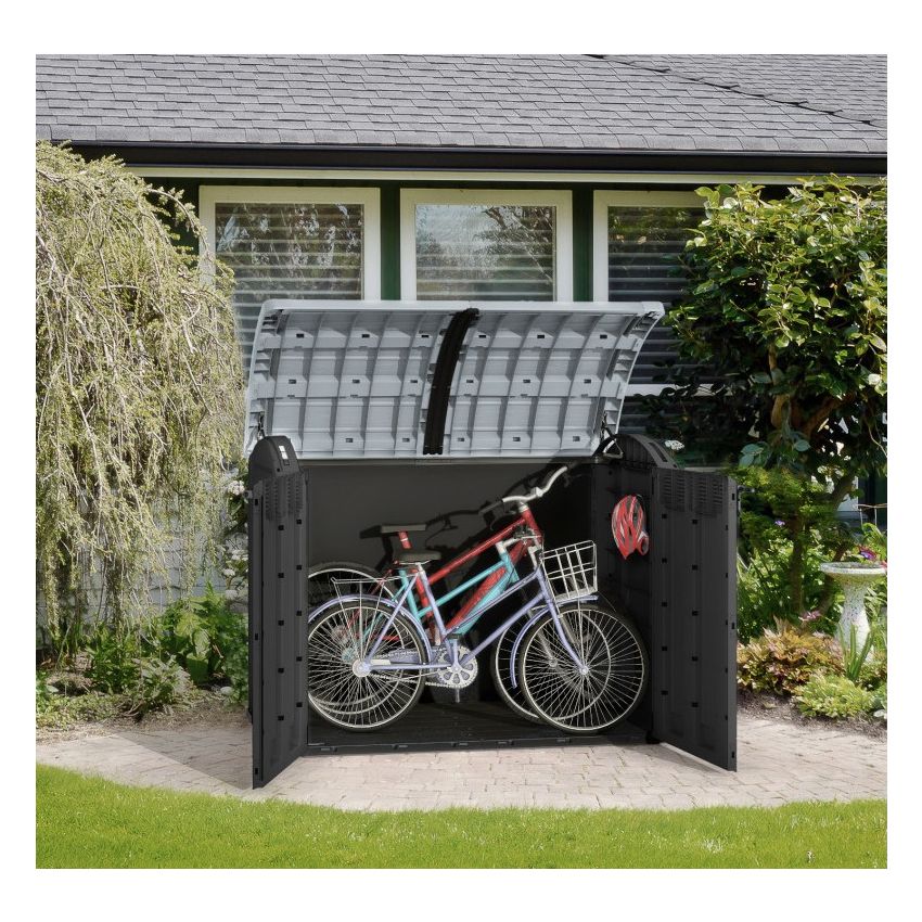 Coffre de Jardin en Résine 2000L Noir