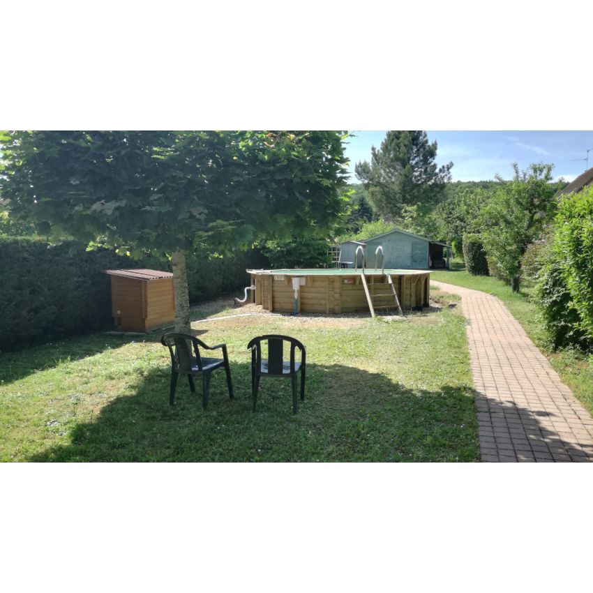 Piscine bois UBBINK OCEA 510x120cm Liner Sable
