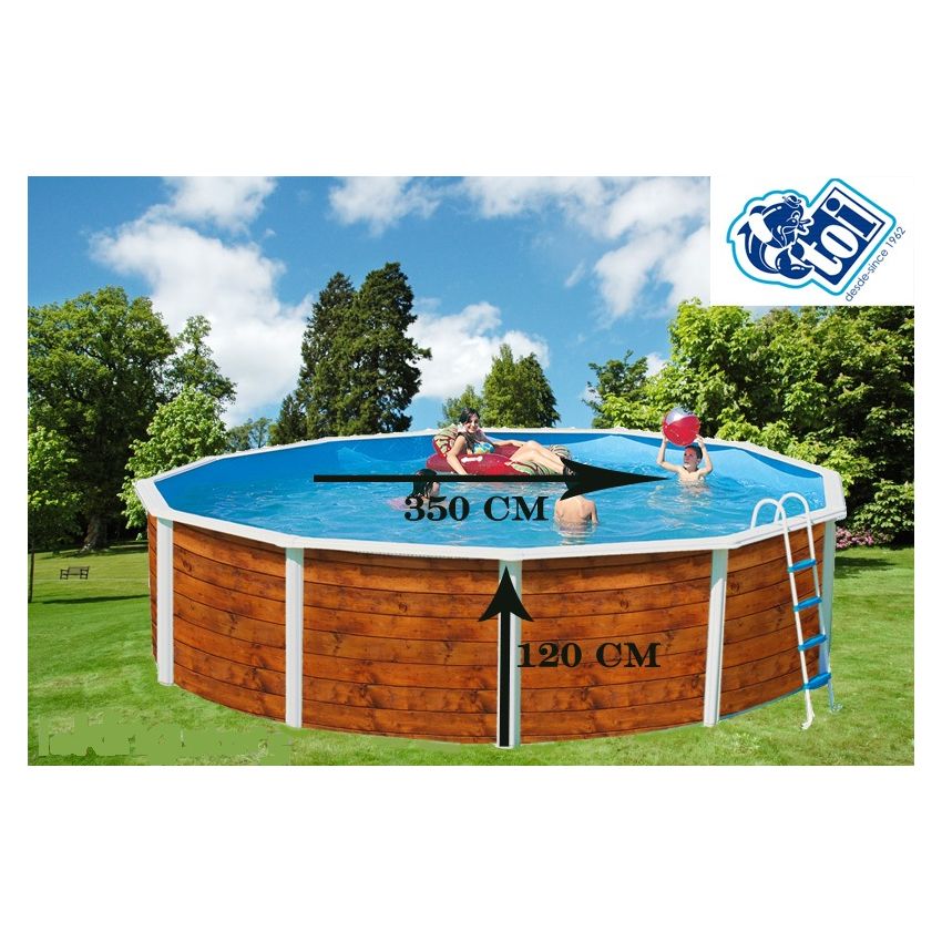 Piscine Ronde ETNICA Acier 350cm x H 120cm