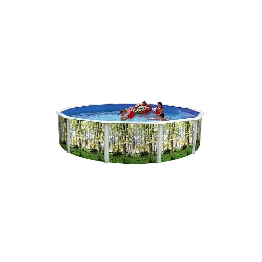 Piscine Ronde BOSQUE Acier 460 x H 120cm