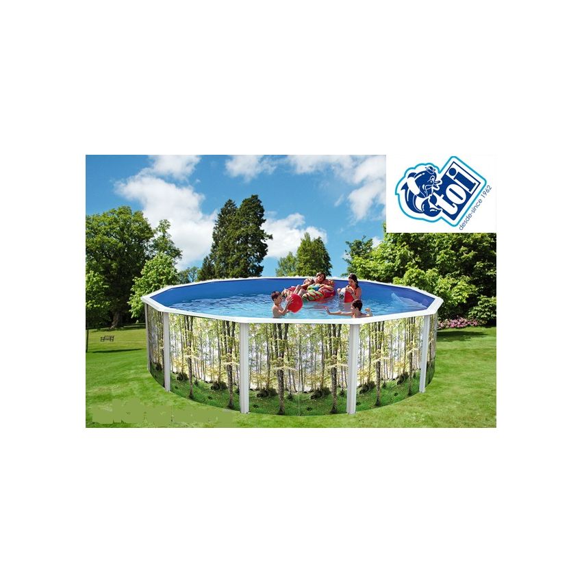 Piscine Ronde BOSQUE Acier 640x H 120cm