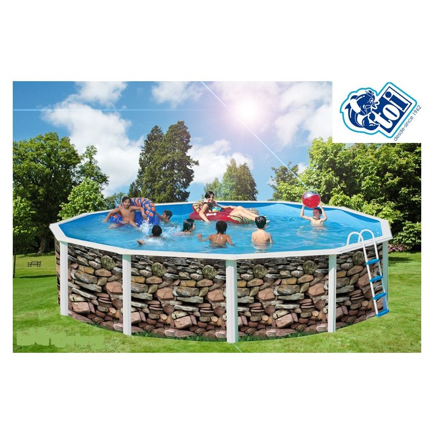 Piscine Ronde MUR Acier 350 cm x H 120cm