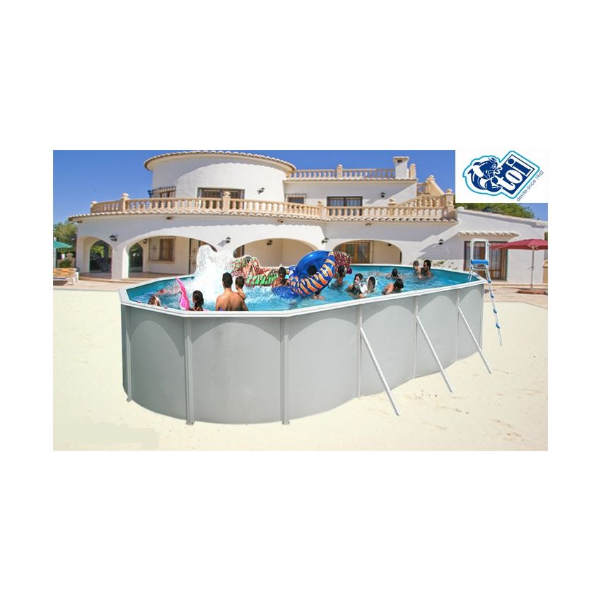 Piscine OVALADA Acier 640cm x 366cm x H 120cm + Kit d'été