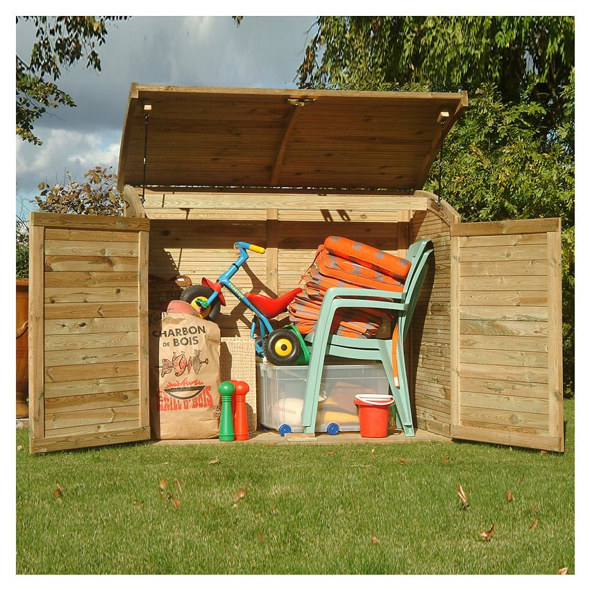 Coffre de Jardin en Bois TOPAZE 900L 