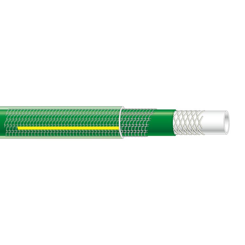 Tuyau Tricoté Guipé Antivrille 6 couches 25m D.19mm 