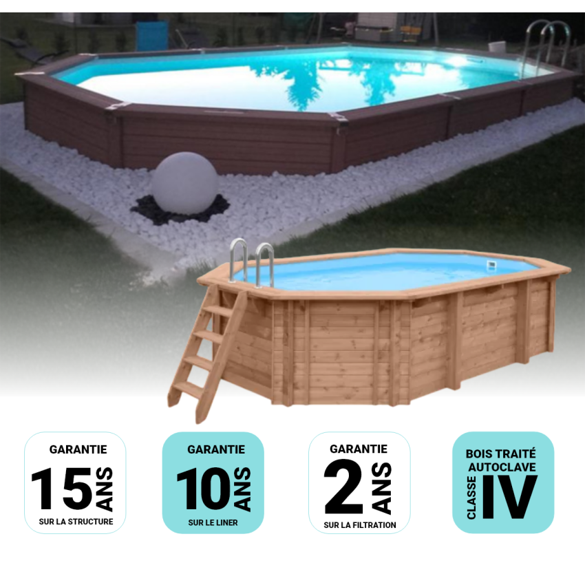 Piscine Composite Zodiac AZTECK Ovale 890x400x140cm