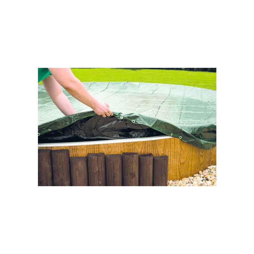 Bâche hiver pour piscine ovale 6.25 x 3.6 m