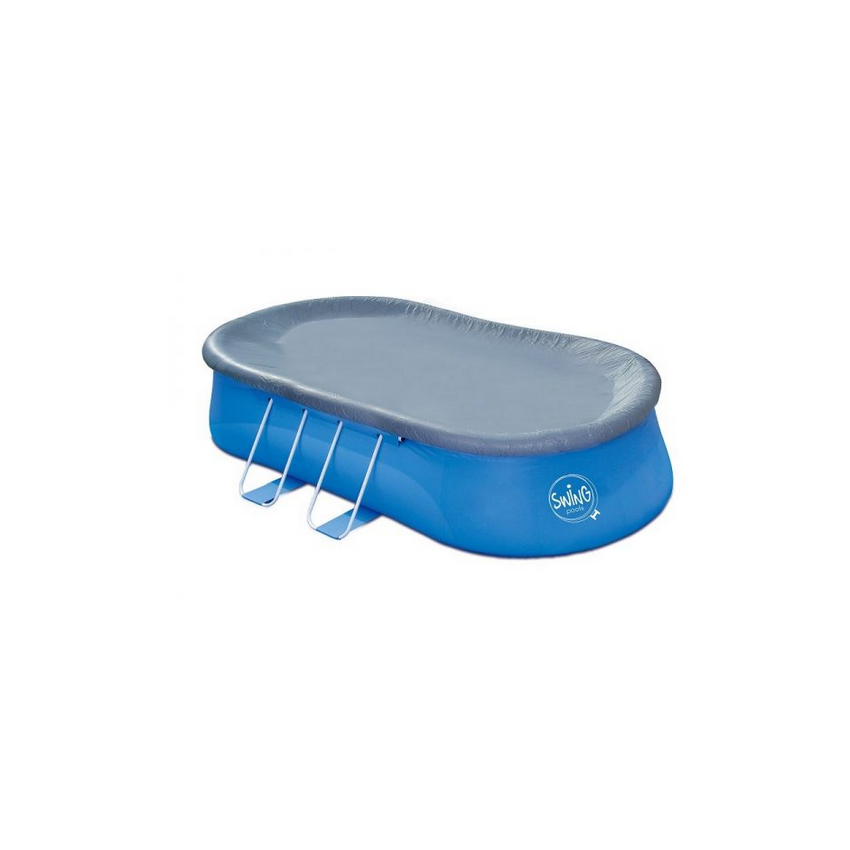 Bâche hiver pour piscine gonflable ovale 4.57 x 2.74 m