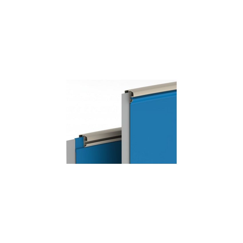 Rails supérieurs Combi Beige pour piscine acier de 12.0 x 6.0 m