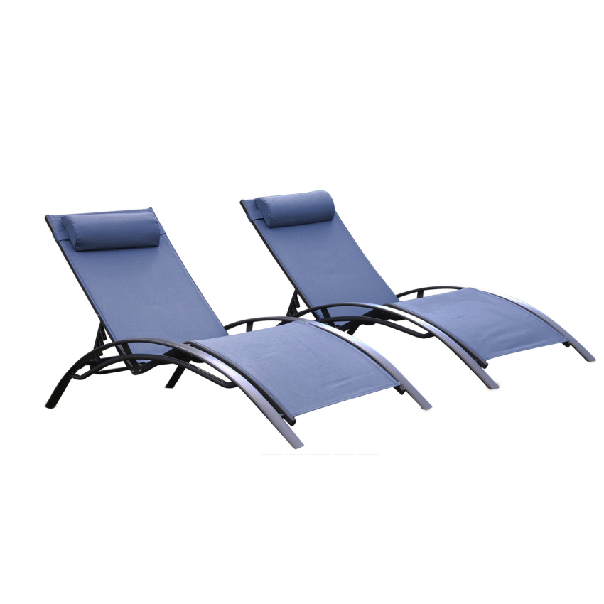 Bain de soleil MONACO - Bleu lavande - Lot de 2 