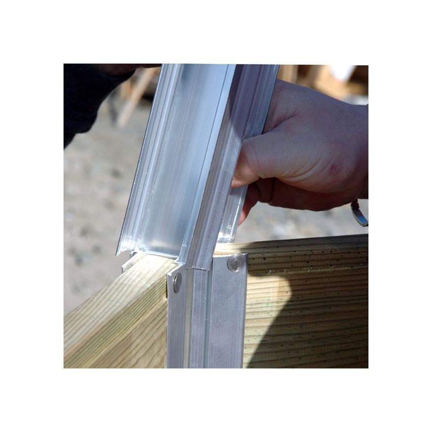 Piscine bois Octogonale Ronde BOHOL 460x94cm Liner Bleu