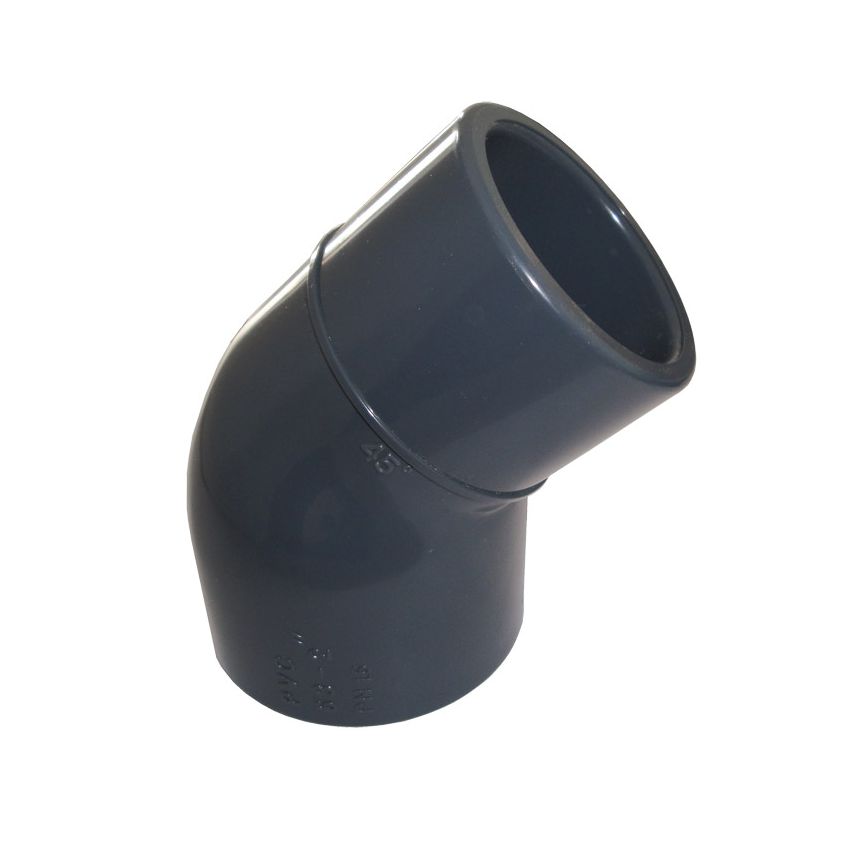 Raccord PVC Coude 45° 63x63/50 mm - PN 16