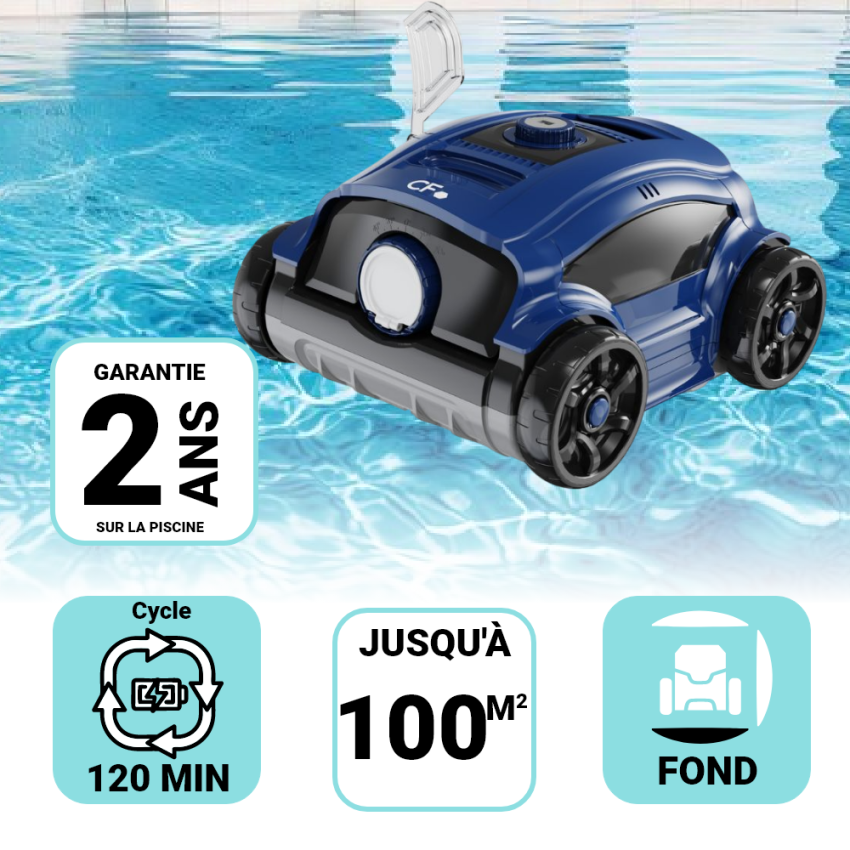 Robot piscine Fond ORCA 100 Sans Fil