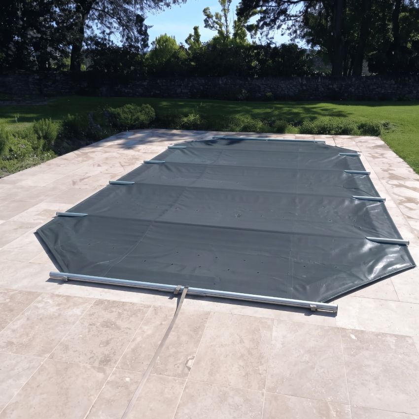 Bâche à barres pour Piscine Azura 750x400 - H130cm
