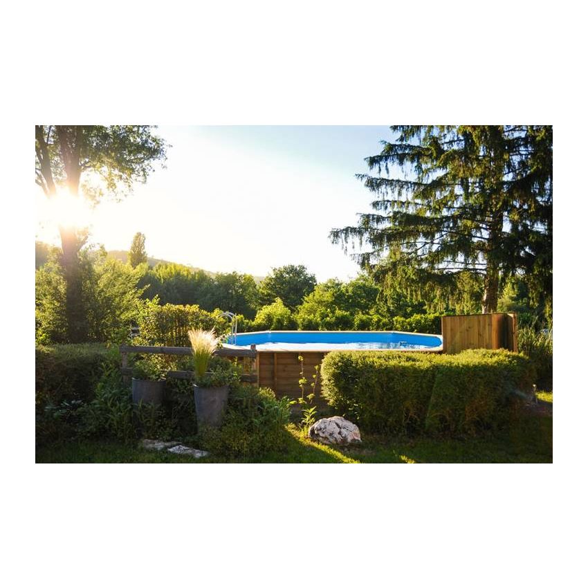 Piscine bois Allongée UBBINK AZURA 550x355x120cm