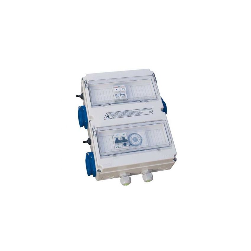 Coffret Électrique Ubbink Piscine  Premium  2 minuteries + branchement spot