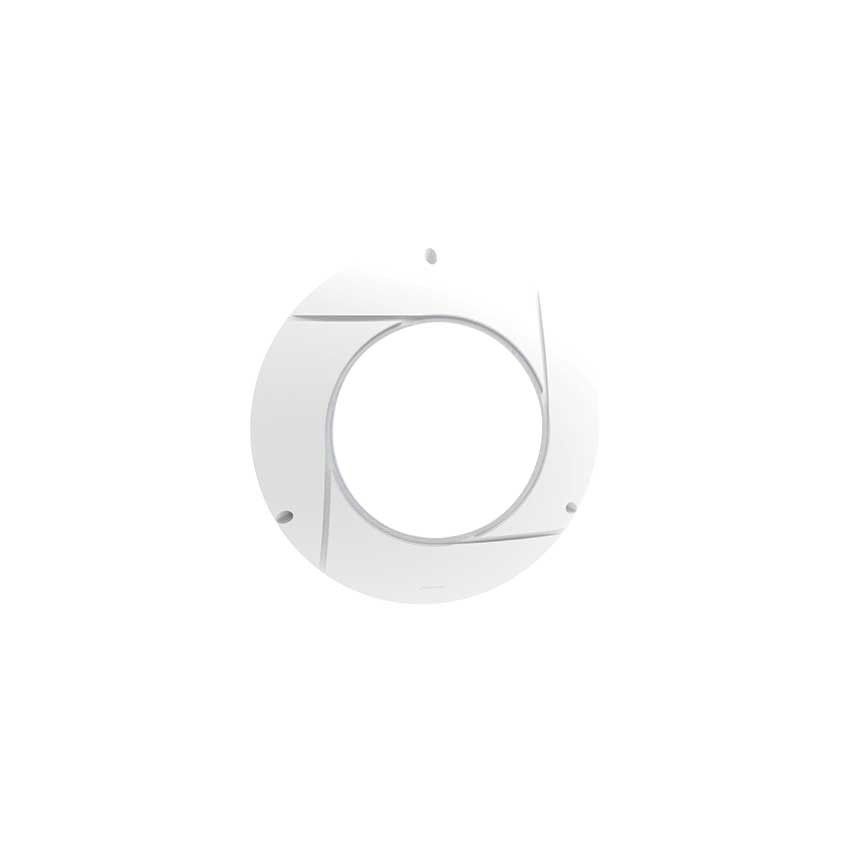 Collerette pour projecteur extra plat blanc