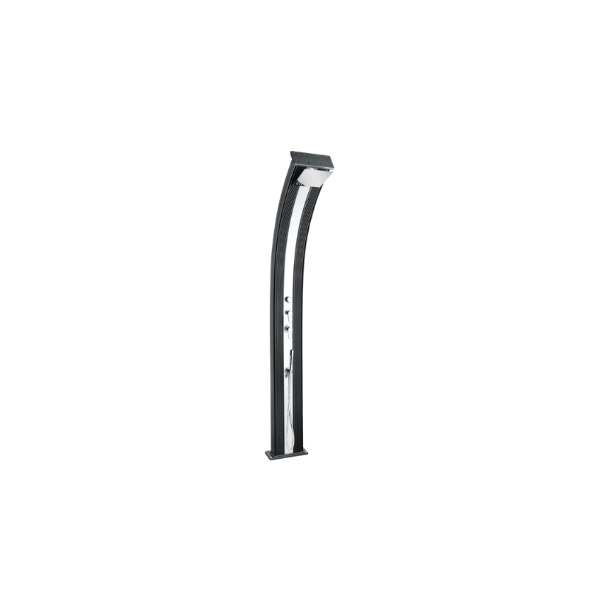 Douche Hybride Dada Curve - Coloris Anthracite / Alu brossé