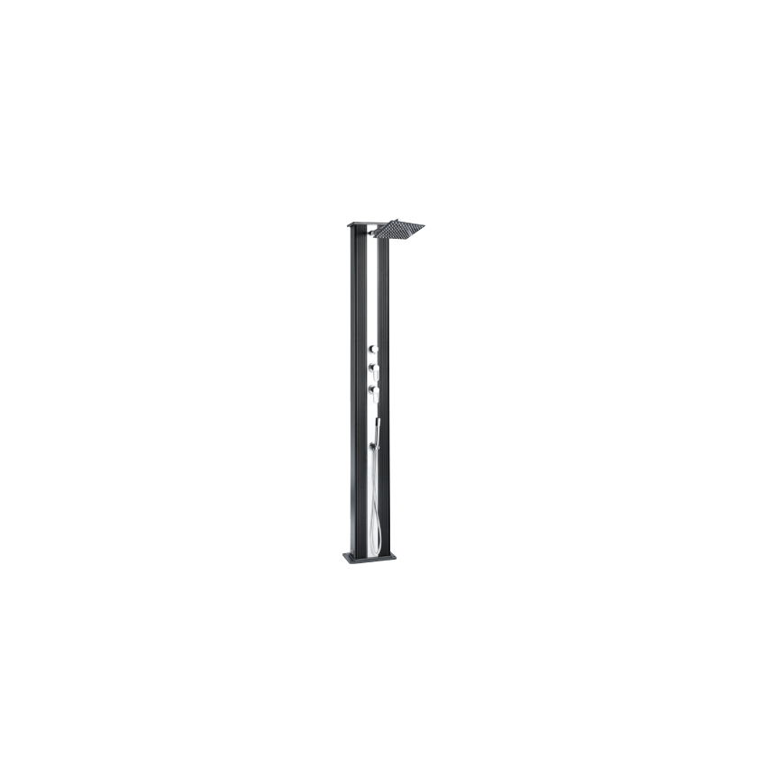 Douche Hybride Dada Straight - Coloris Anthracite / Alu brossé