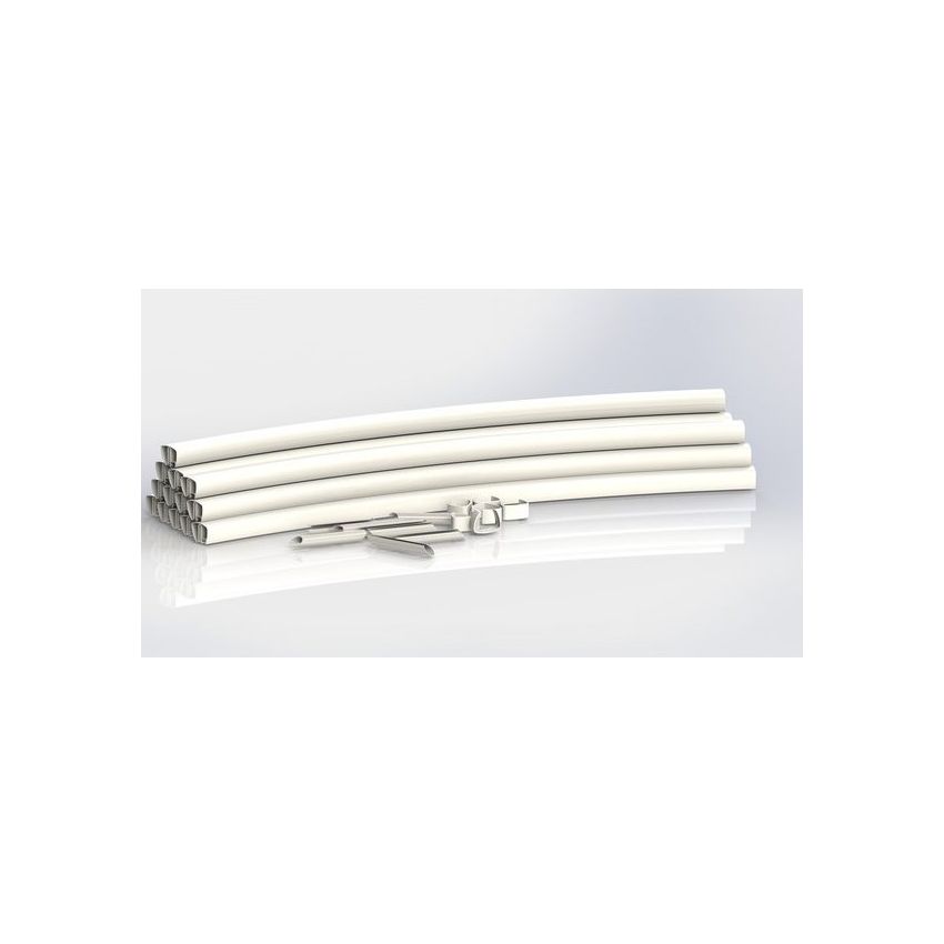 Rails DL pour une piscine acier Azuro de 4.0 m + broches