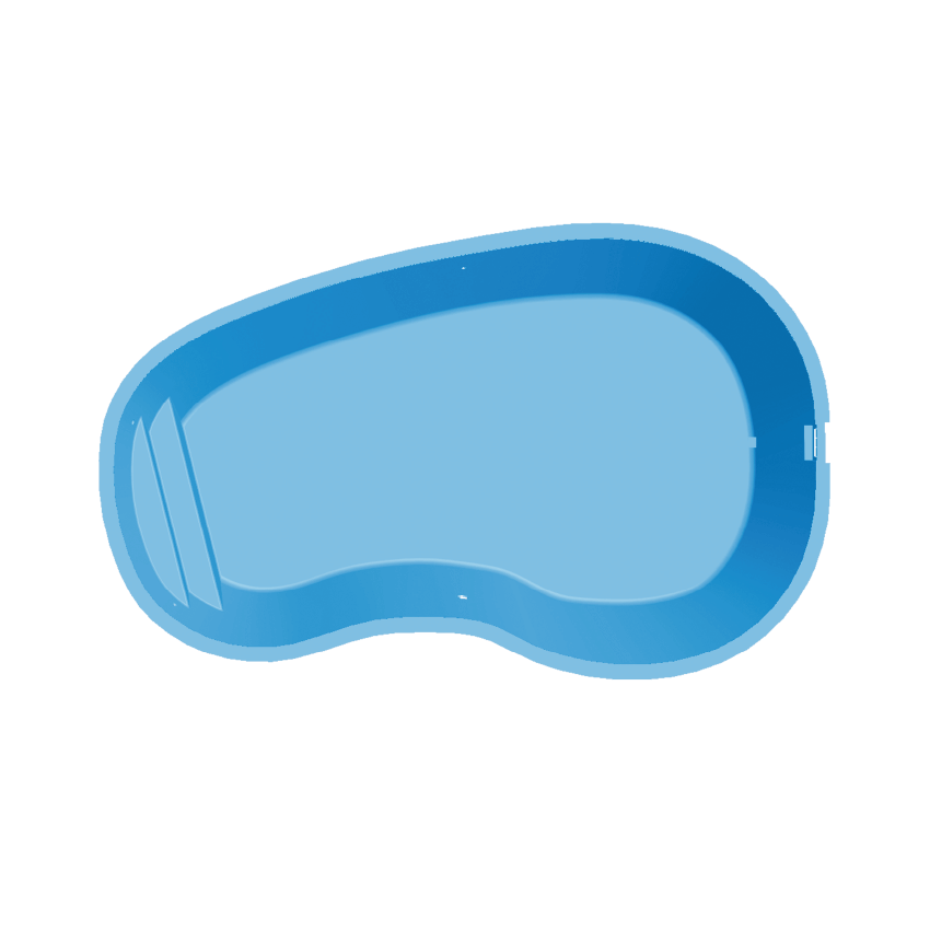 Piscine Coque 5.80 x 3.50 x 1.35/1.40 m DROME