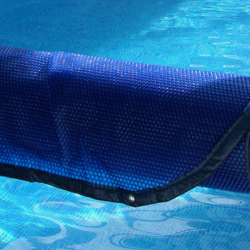 Bâche été pour Kit Piscine Béton Aspect Bois Rectangulaire 750x324cm