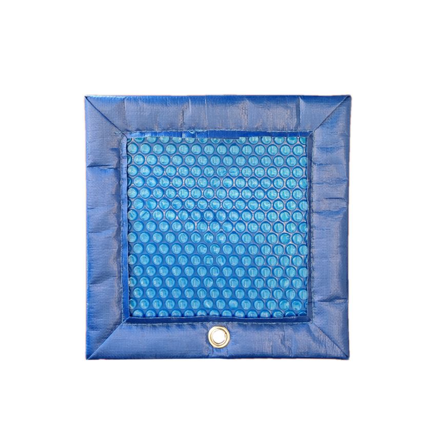 Bâche été pour Kit Piscine Béton Aspect Bois Rectangulaire 750x324cm